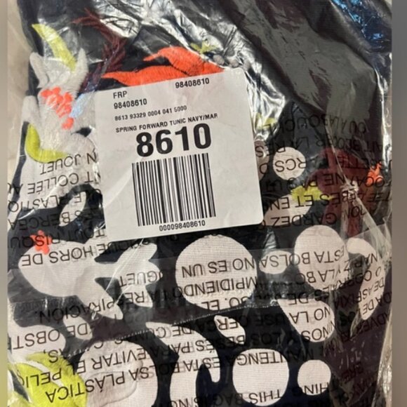 NWT Free People FP Movement Spring Forward Tunic Buti Logo Midnight Navy - Picture 3 of 3